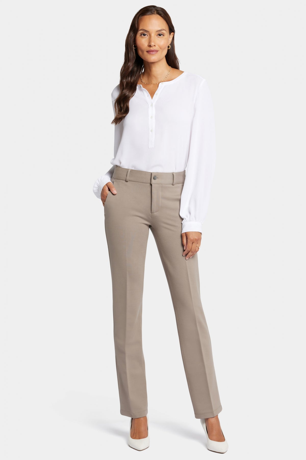Classic Sculpt-Her™ Trouser | Saddlewood | Pants | NYDJ