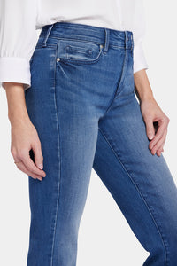 High Rise Marilyn Straight Ankle Jeans Medium Blue Premium Denim | Blue island | Denim | NYDJ