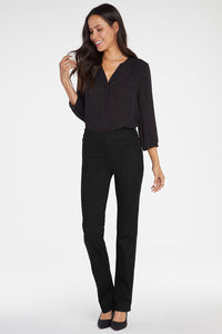 Marilyn Straight Pull-On Jeans Black SpanSpring™ Denim | Black | Denim | NYDJ