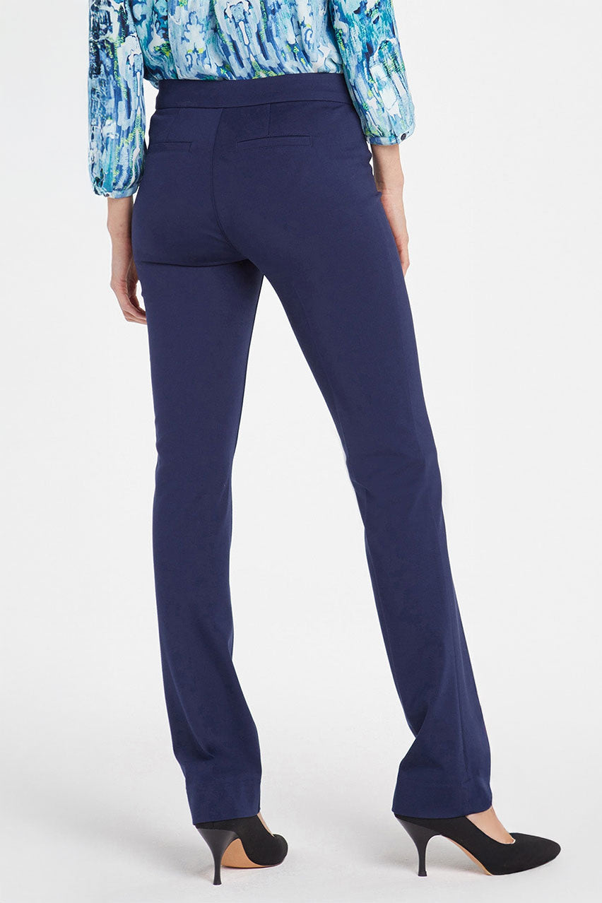 Slim Trouser Dark Blue (Petite) | Evening Tide | Pants | NYDJ