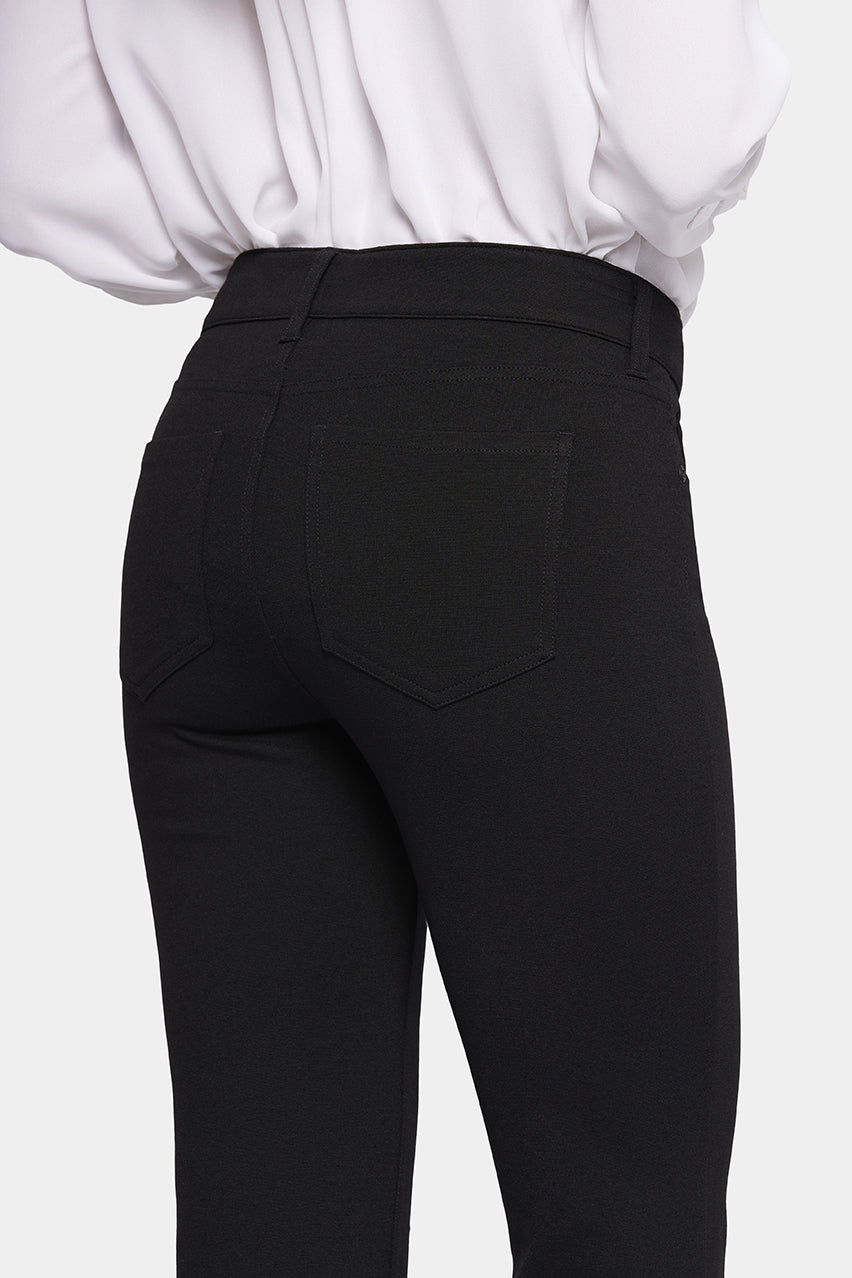 Marilyn Straight Pants In Ponte Knit | Black | Non Denim | NYDJ