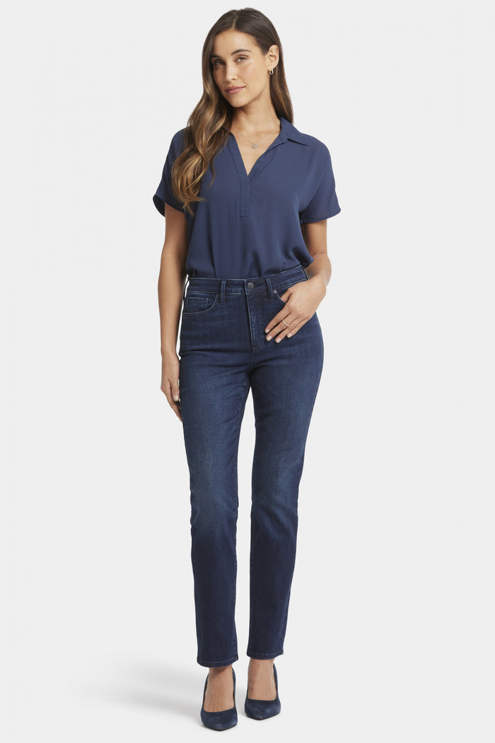 Sheri Slim Jeans Dark Blue Premium Denim | Basin | Denim | NYDJ