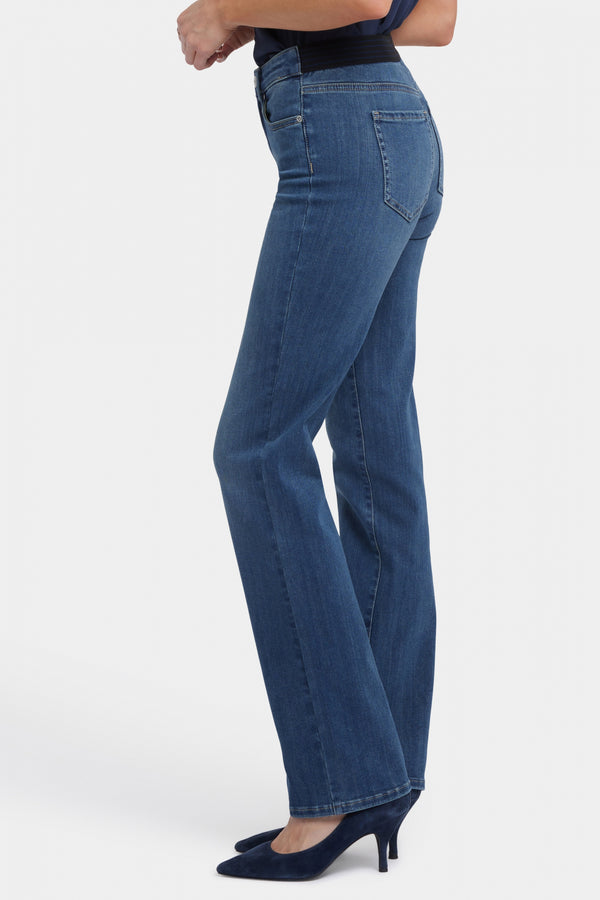 No Gapper™ Marilyn Straight Jeans In Sure Stretch® Denim | Valencia Surf | Pants | NYDJ