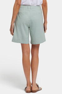 Relaxed Shorts In Stretch Linen | Tomatillo | Shorts | NYDJ