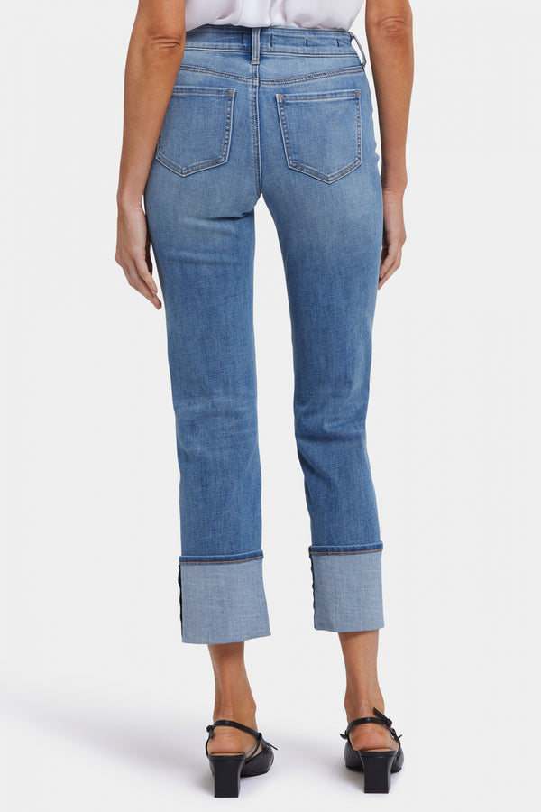 Marilyn Straight Jeans With Cuffs | Barcelona Breeze | Pants | NYDJ