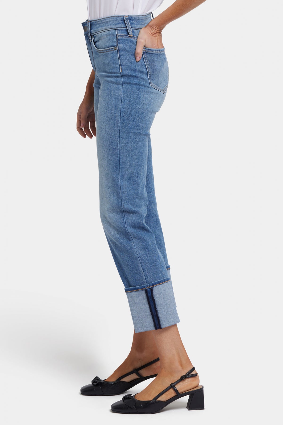 Marilyn Straight Jeans With Cuffs | Barcelona Breeze | Pants | NYDJ