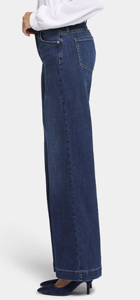 Teresa Wide Leg Jeans Medium Blue Premium Denim | Cambridge | Pants | NYDJ