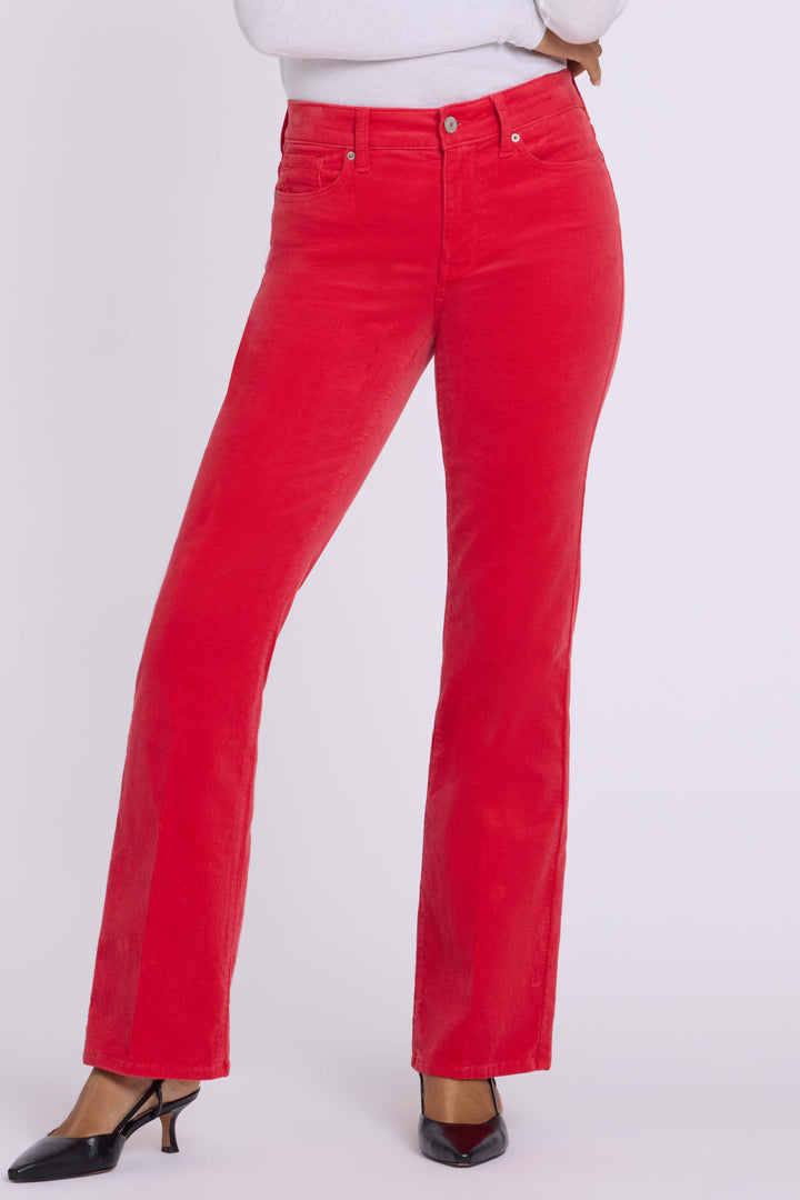 Brooklyn Bootcut Pants In Stretch Corduroy | Camellia
