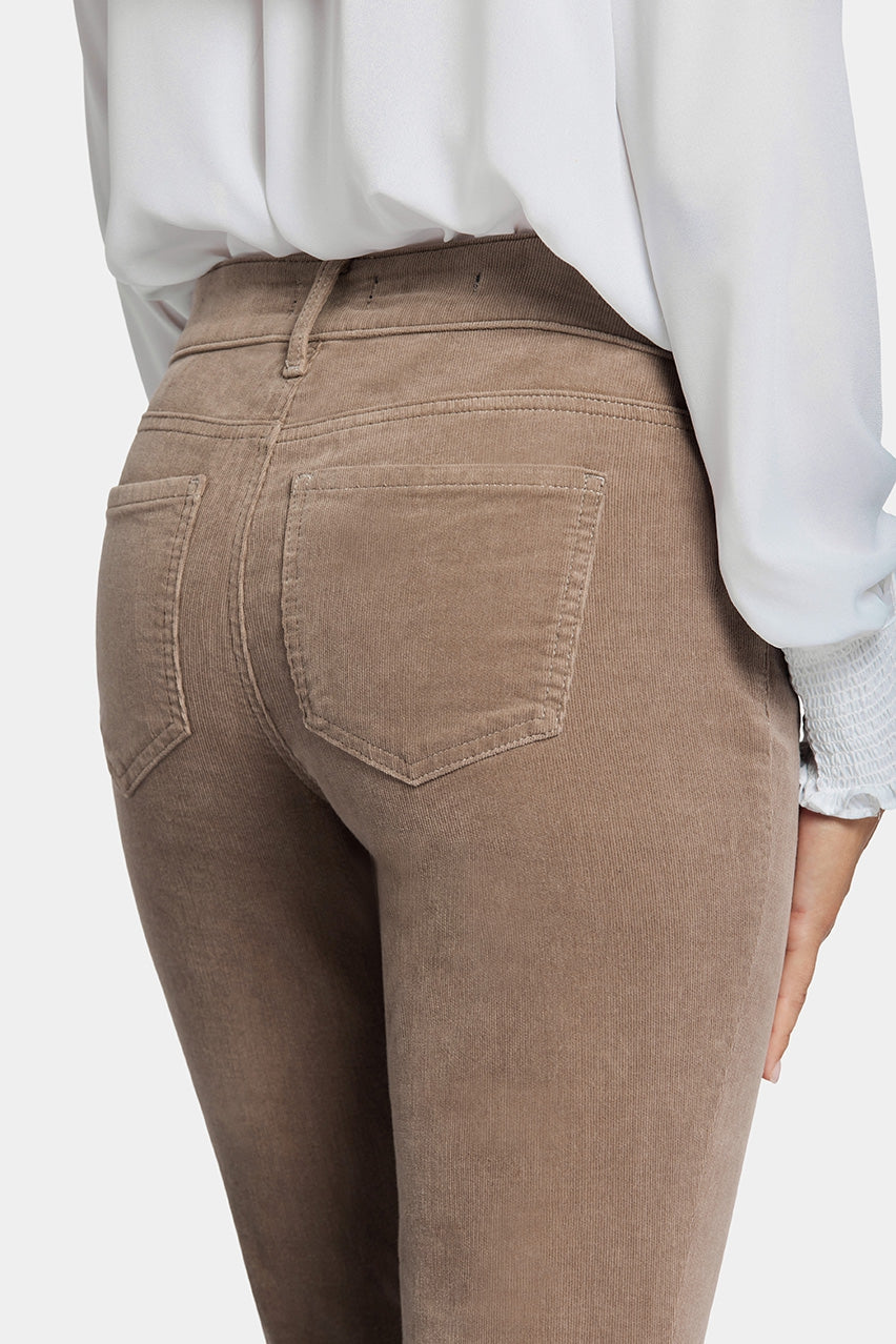 Marilyn Straight Corduroy Trouser Light Brown | Saddlewood | Pants | NYDJ