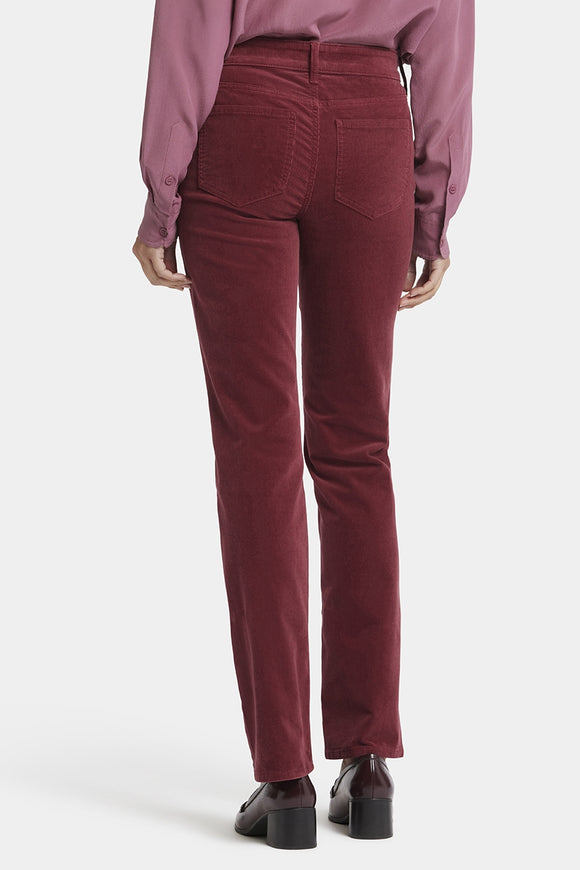 Marilyn Straight Corduroy Trouser Red | Cranberry Pie | Pants | NYDJ