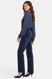 Marilyn Straight Corduroy Trouser Blue | Starless Sky | Pants | NYDJ