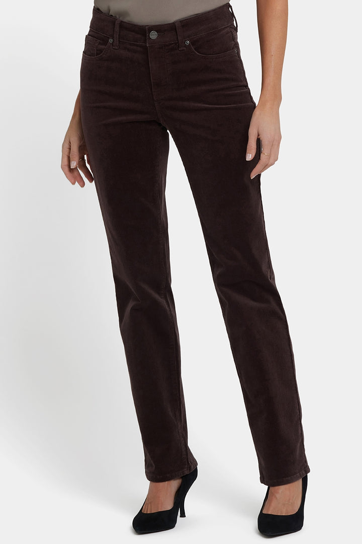 Marilyn Straight Corduroy Pants | Bitter Chocolate