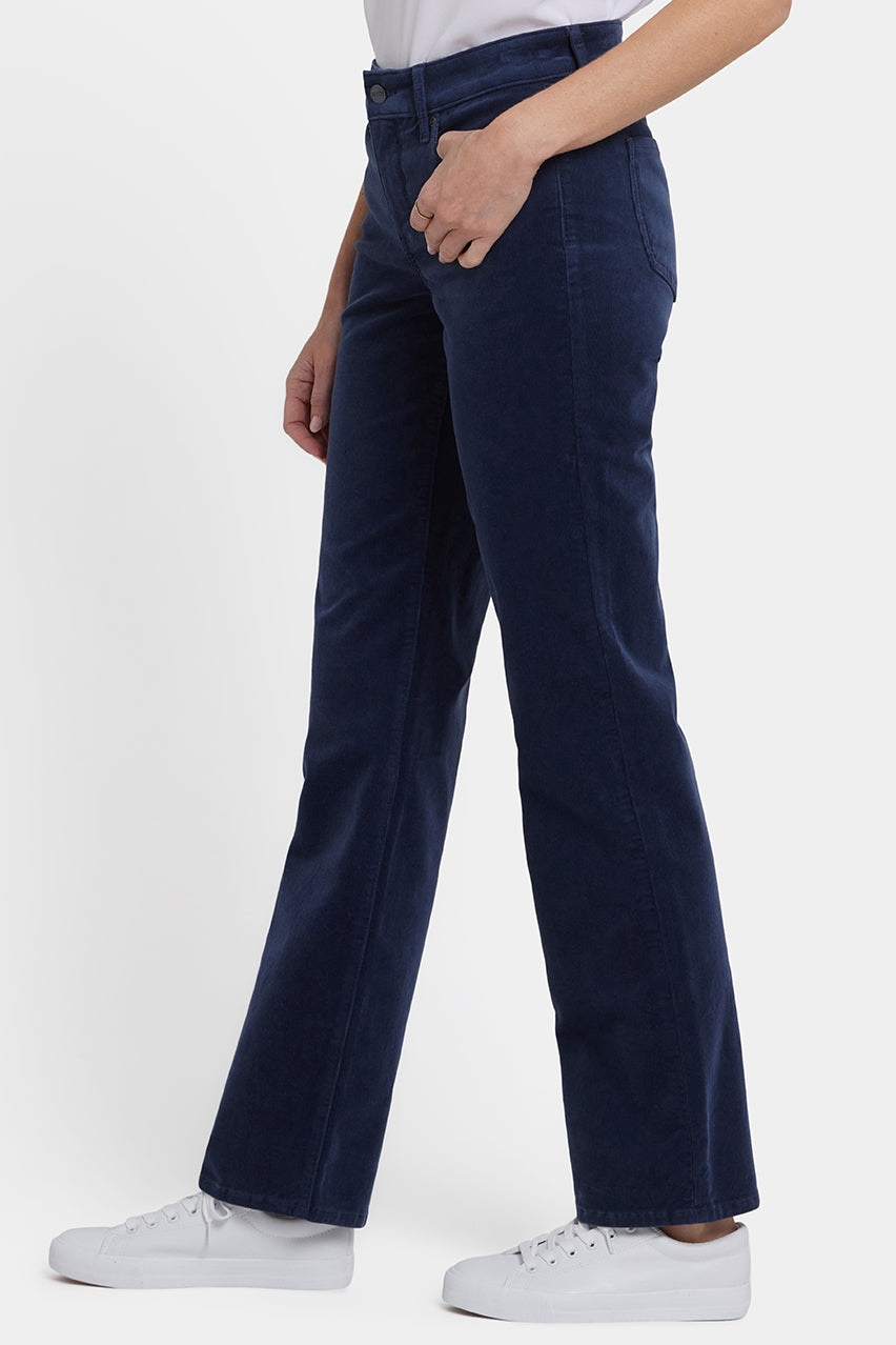 Marilyn Straight Corduroy Pants | Dark Night