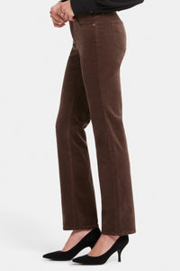 Marilyn Straight Corduroy Trouser Brown | Coffee Bean | Pants | NYDJ