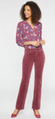 Marilyn Straight Corduroy Trouser Red | Husk | Pants | NYDJ