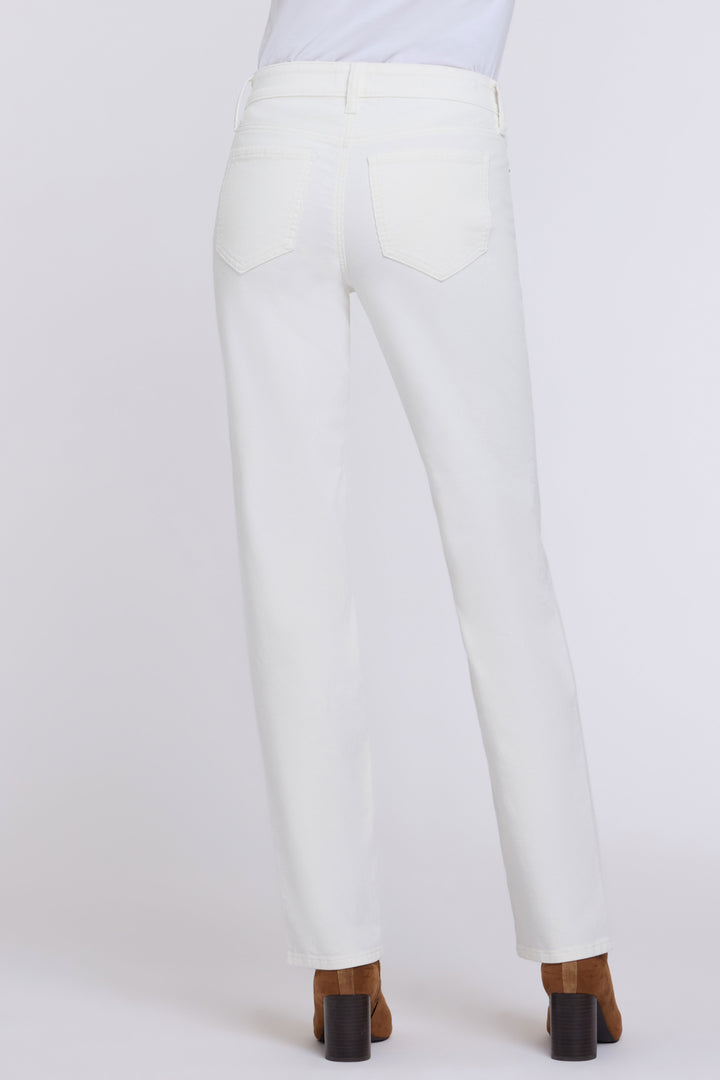 Marilyn Straight Pants In Stretch Corduroy | Vintage White