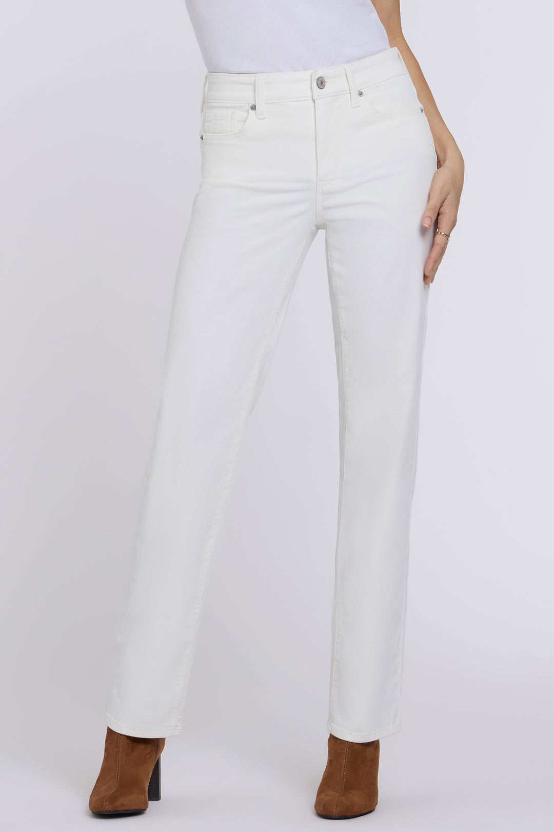Marilyn Straight Pants In Stretch Corduroy | Vintage White