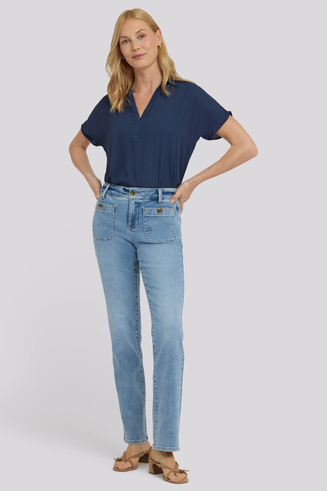 Marilyn Straight Jeans | Mist | Denim | NYDJ
