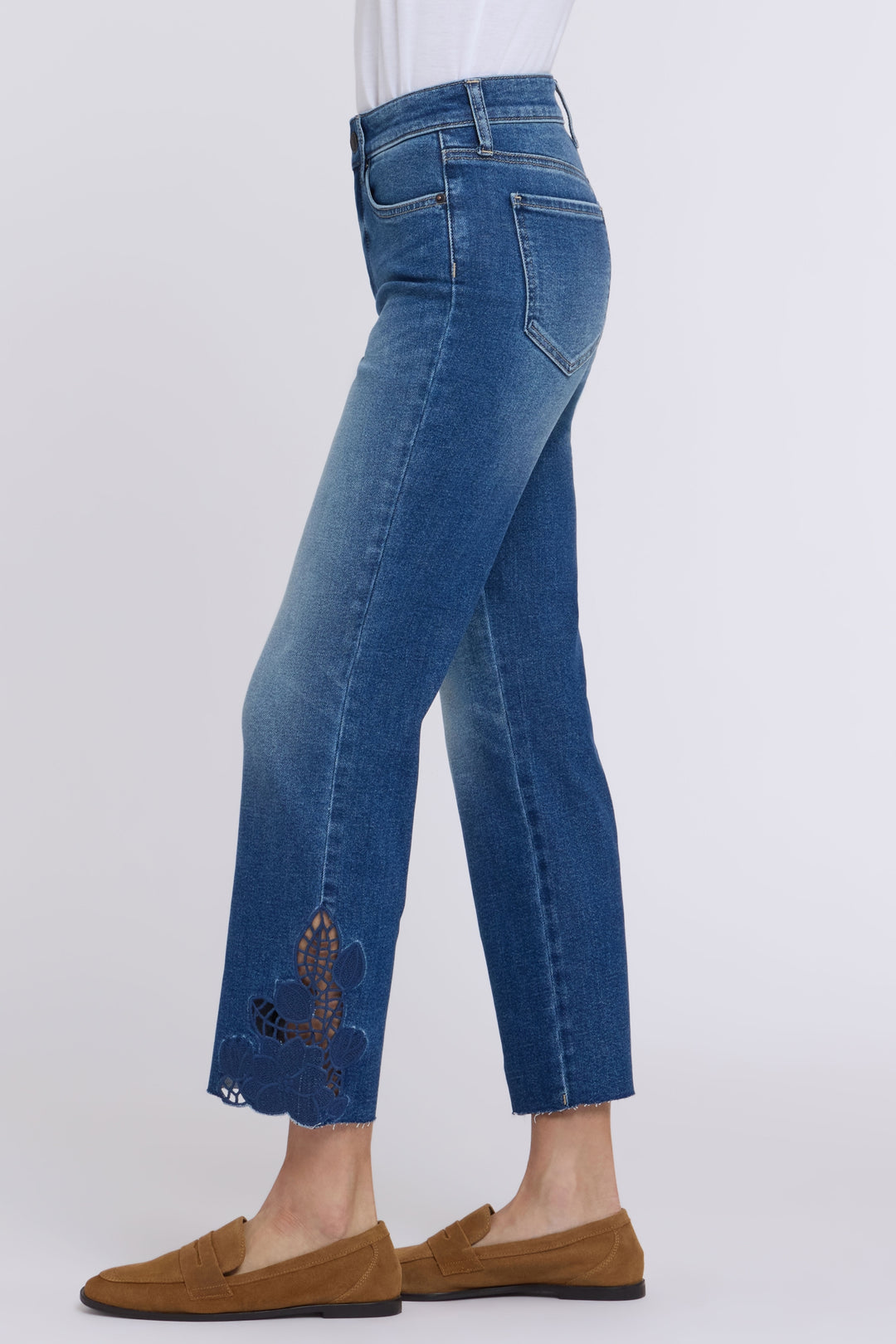Marilyn Straight Ankle Jeans | Anthurium