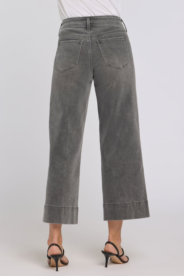 Teresa Wide Leg Ankle Jeans | Dusty Ash