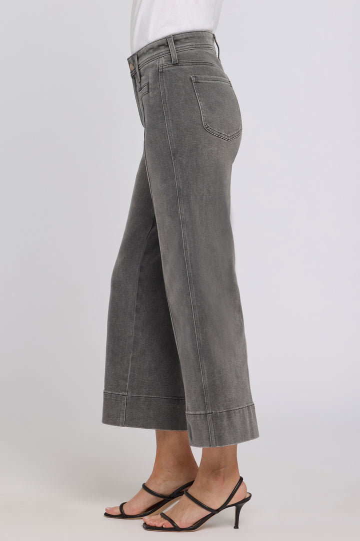 Teresa Wide Leg Ankle Jeans | Dusty Ash