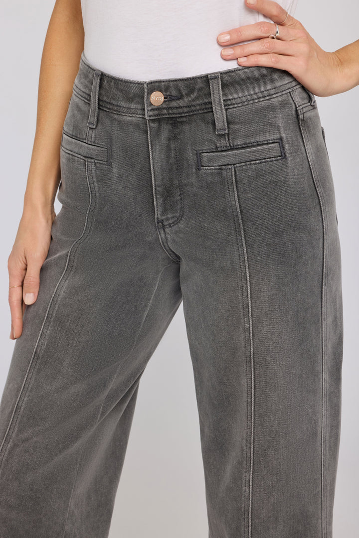 Teresa Wide Leg Ankle Jeans | Dusty Ash