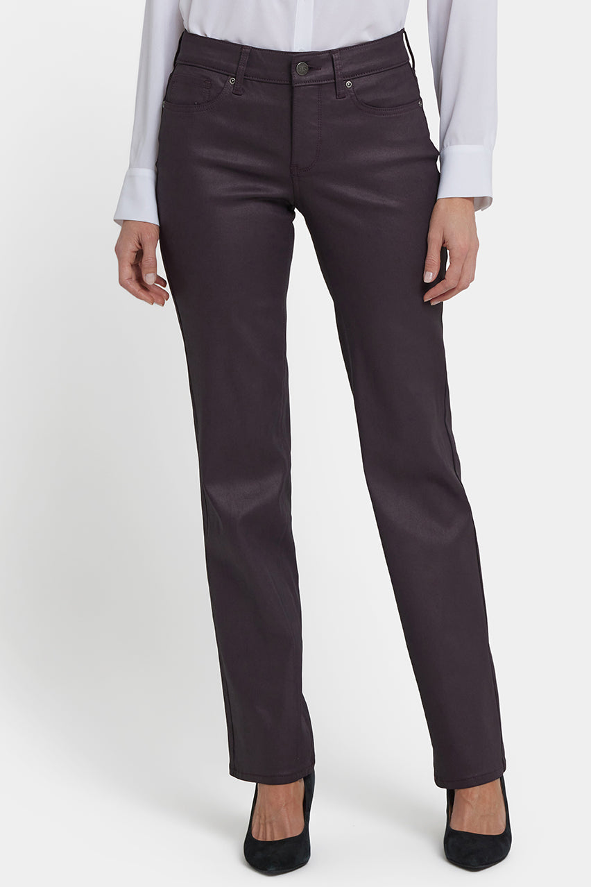 Coated Marilyn Straight Jeans | Fig Coated | Pants | NYDJ