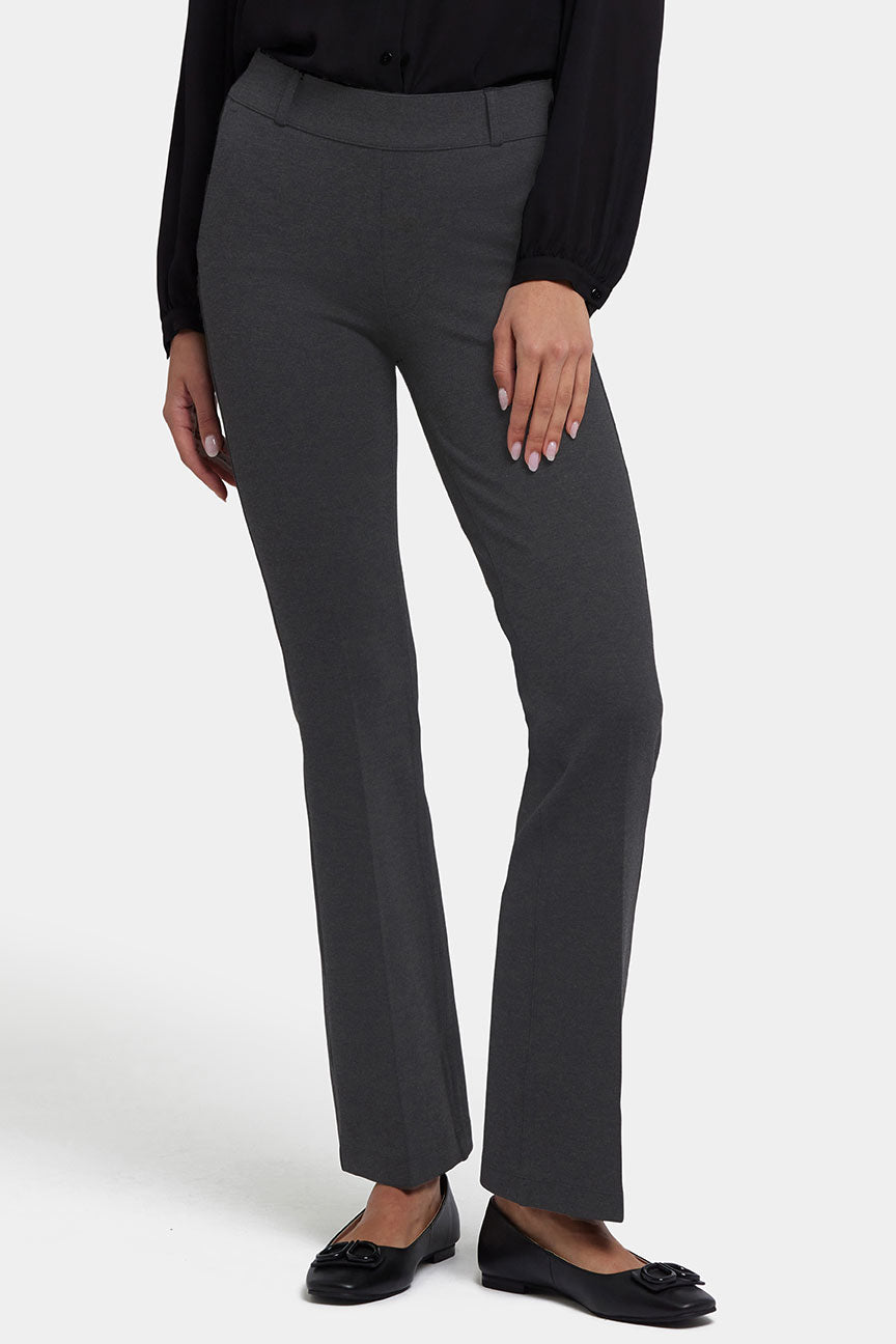 Flare Pull-On Sculpt-Her™ Trouser | Charcoal Heather