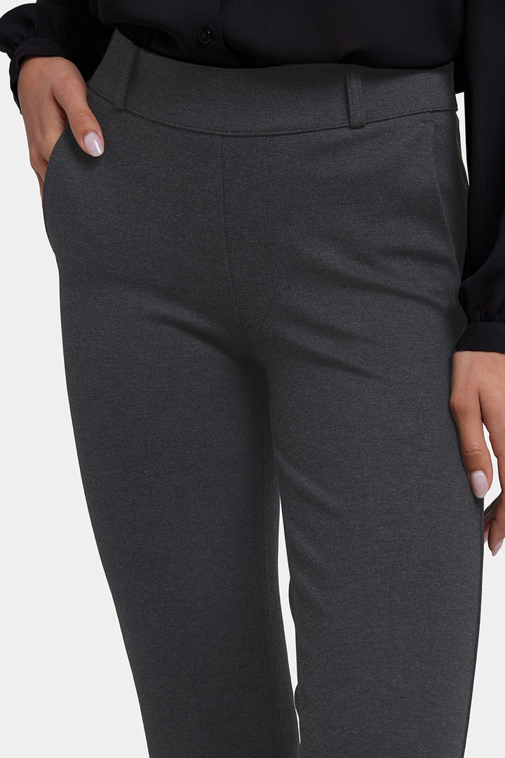 Flare Pull-On Sculpt-Her™ Trouser | Charcoal Heather