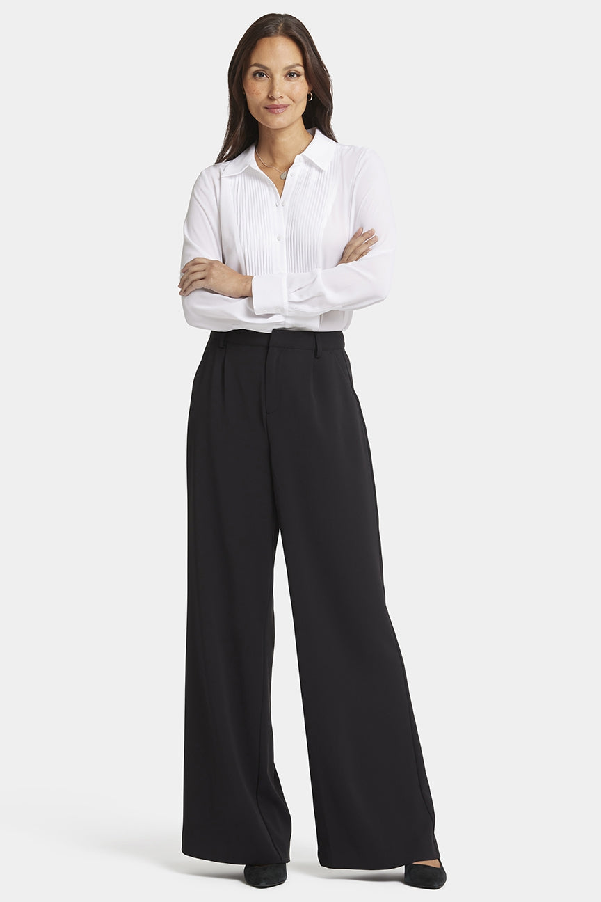 Wide Leg Trouser Black | Black | Trouser | NYDJ