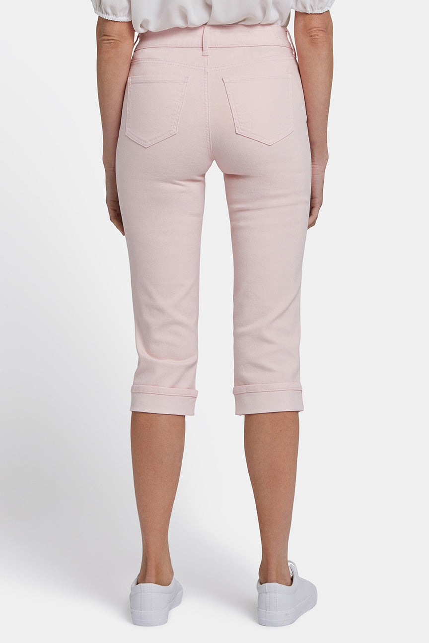 Marilyn Straight Crop Jeans In Cool Embrace® Denim | Crystal Pink