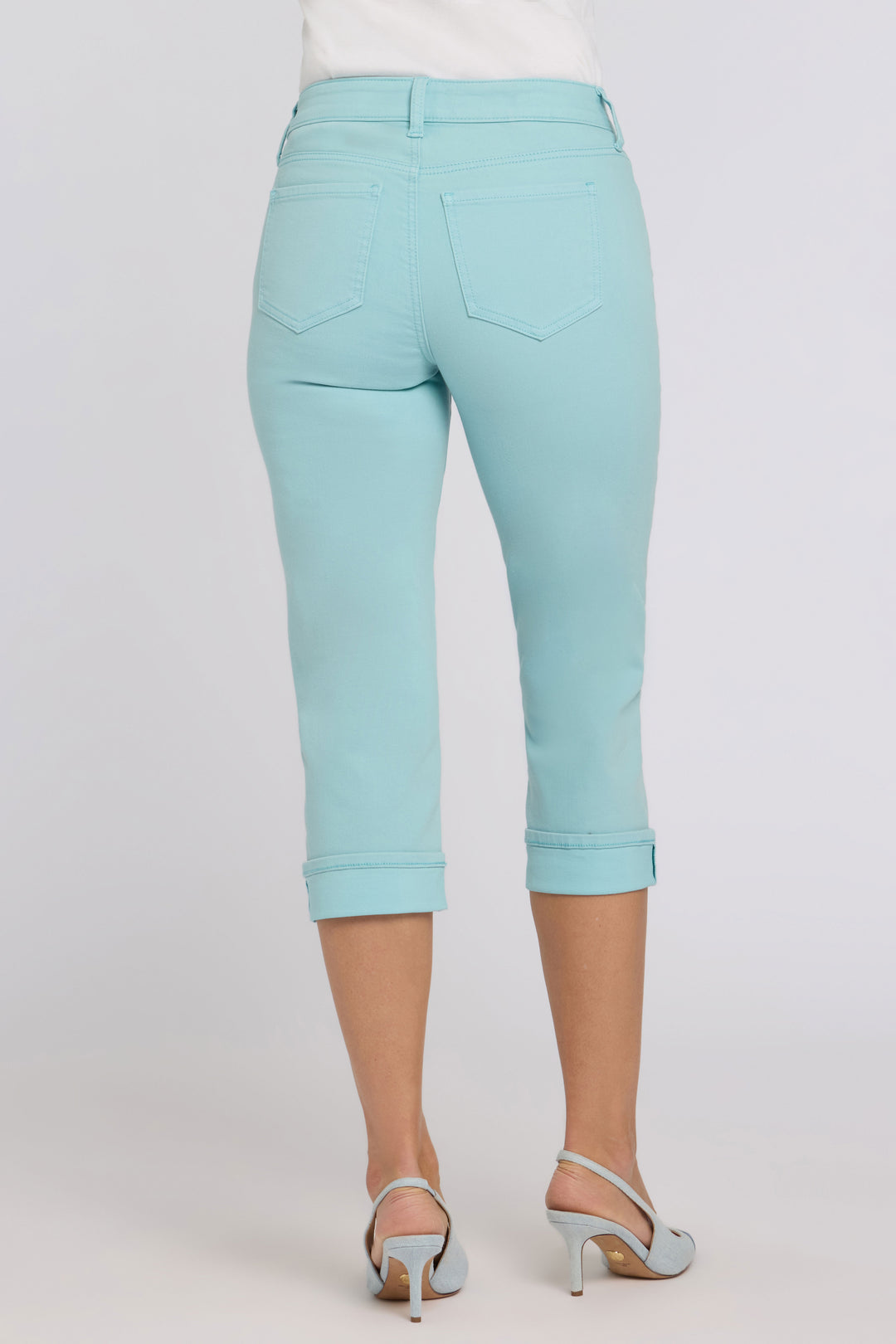 Marilyn Straight Crop Jeans In Cool Embrace® Denim | Aqua Haze