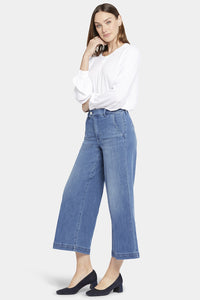 Mona Wide Leg Trouser Medium Blue Premium Denim | Stunning | Pants | NYDJ