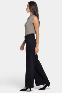 Mia Palazzo Jeans With High Rise | Black | Pants | NYDJ