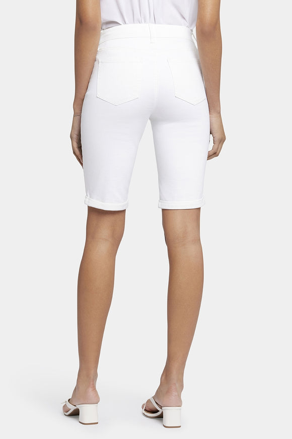 Briella Short White Coloured Denim | Optic White | Shorts | NYDJ