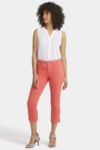 Chloe Capri Jeans Orange Coloured Denim | Fruit Punch | Pants | NYDJ