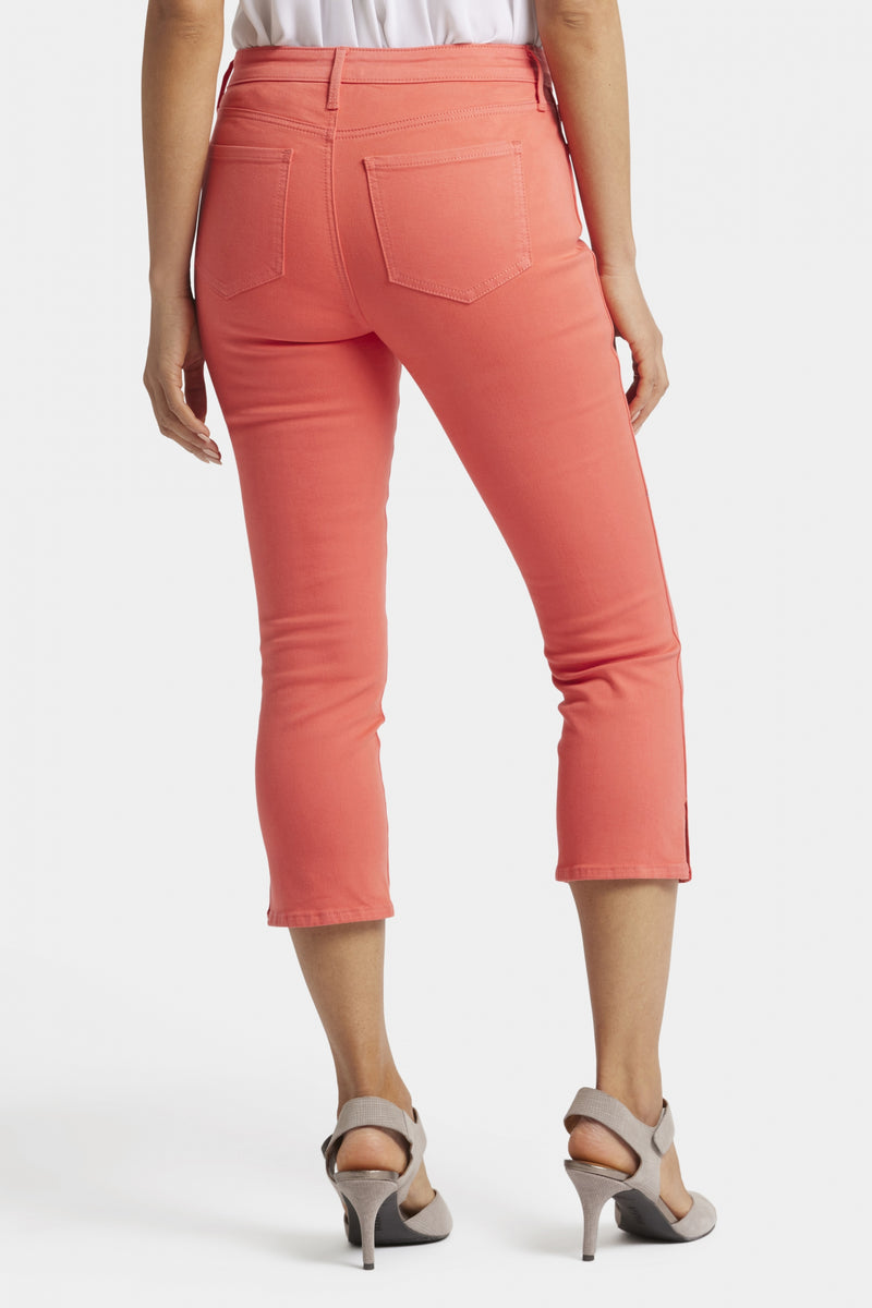 Chloe Capri Jeans Orange Coloured Denim | Fruit Punch | Pants | NYDJ