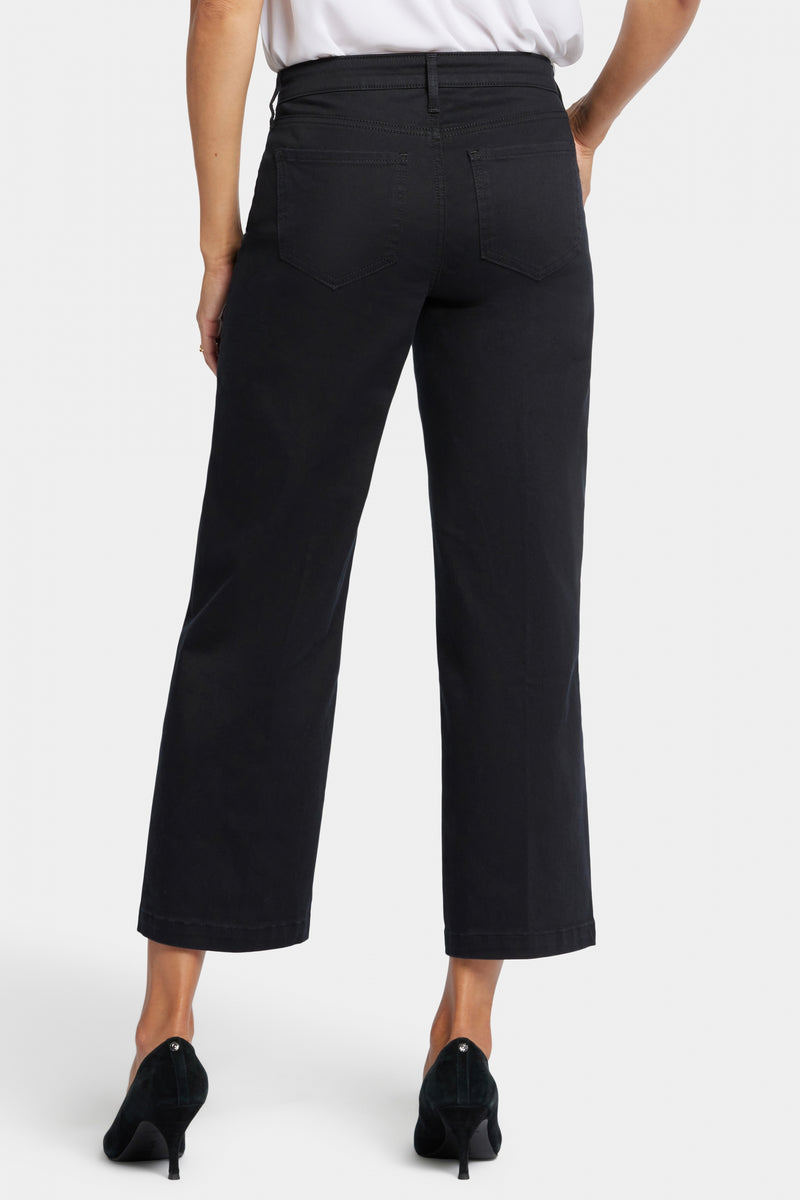 Teresa Wide Leg Ankle Jeans | Black | Pants | NYDJ