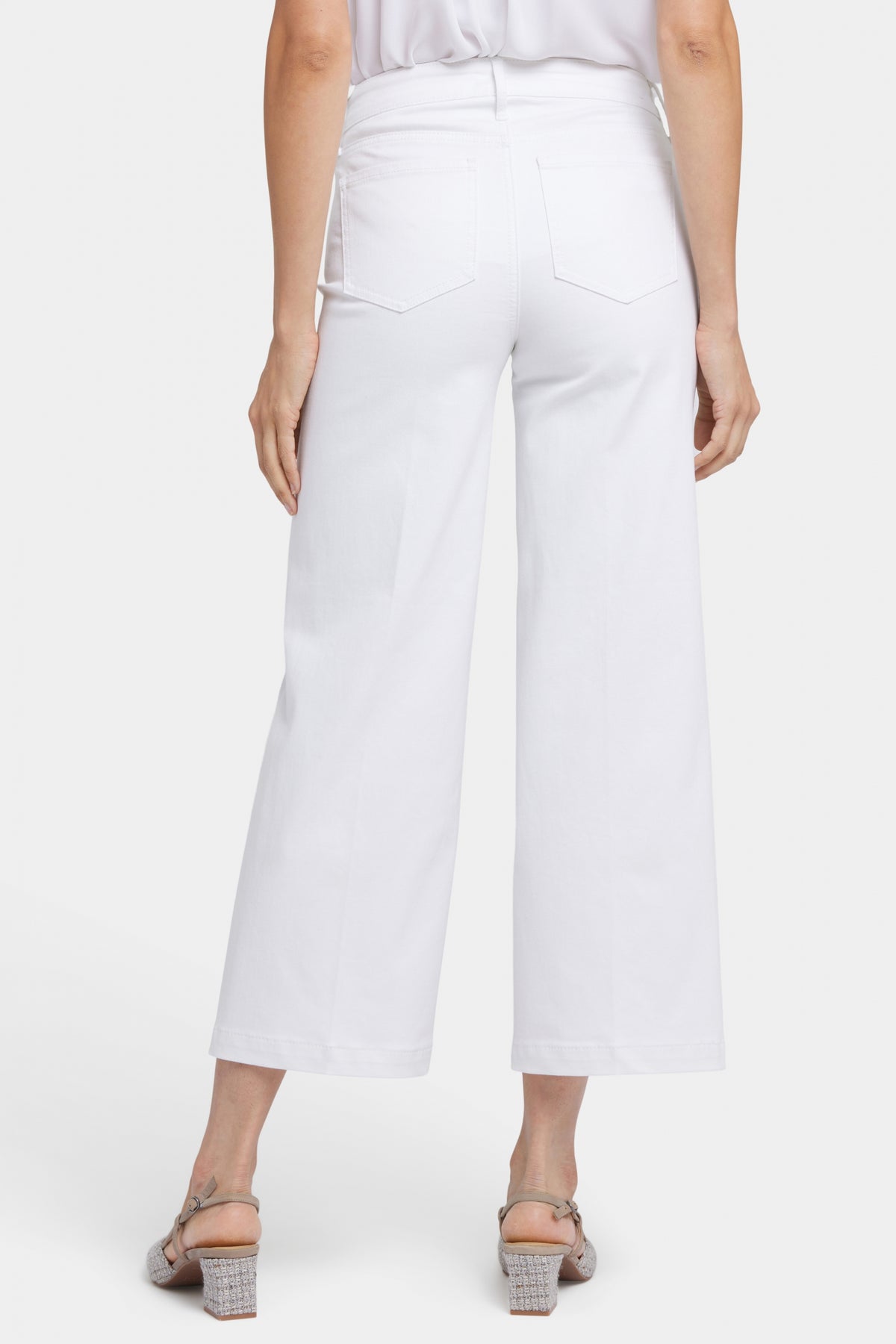 Teresa Wide Leg Ankle Jeans | Optic White | Pants | NYDJ