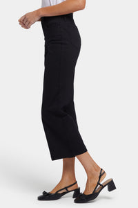 Waist-Match™ Teresa Wide Leg Ankle Jeans | Black | Pants | NYDJ