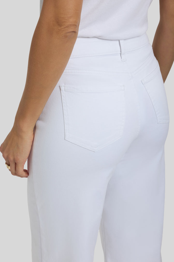 Teresa Wide Leg Ankle Jeans | Optic White | Pants | NYDJ