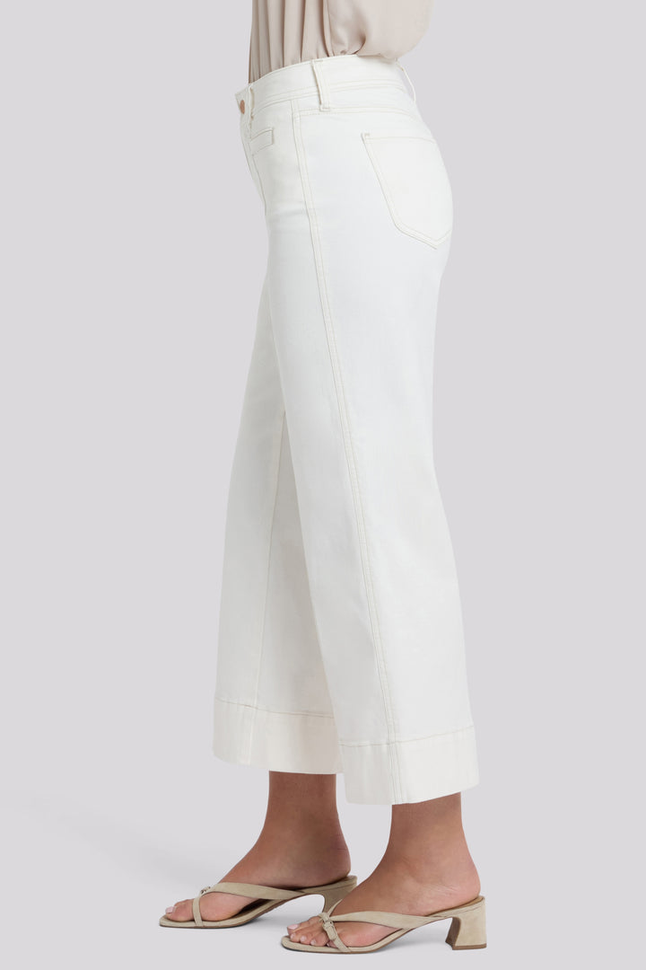 Teresa Wide Leg Ankle Jeans | Vintage White | Denim | NYDJ