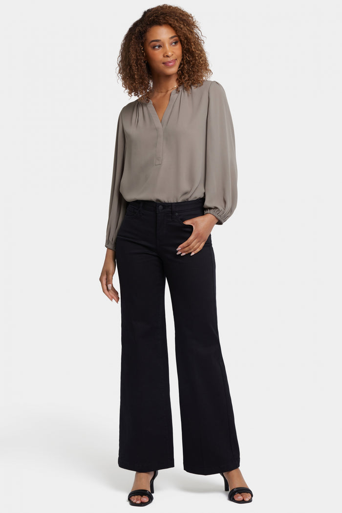 Teresa Wide Leg Jeans | Black | Pants | NYDJ