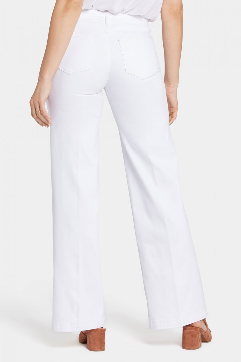 Teresa Wide Leg Jeans | Optic White | Pants | NYDJ