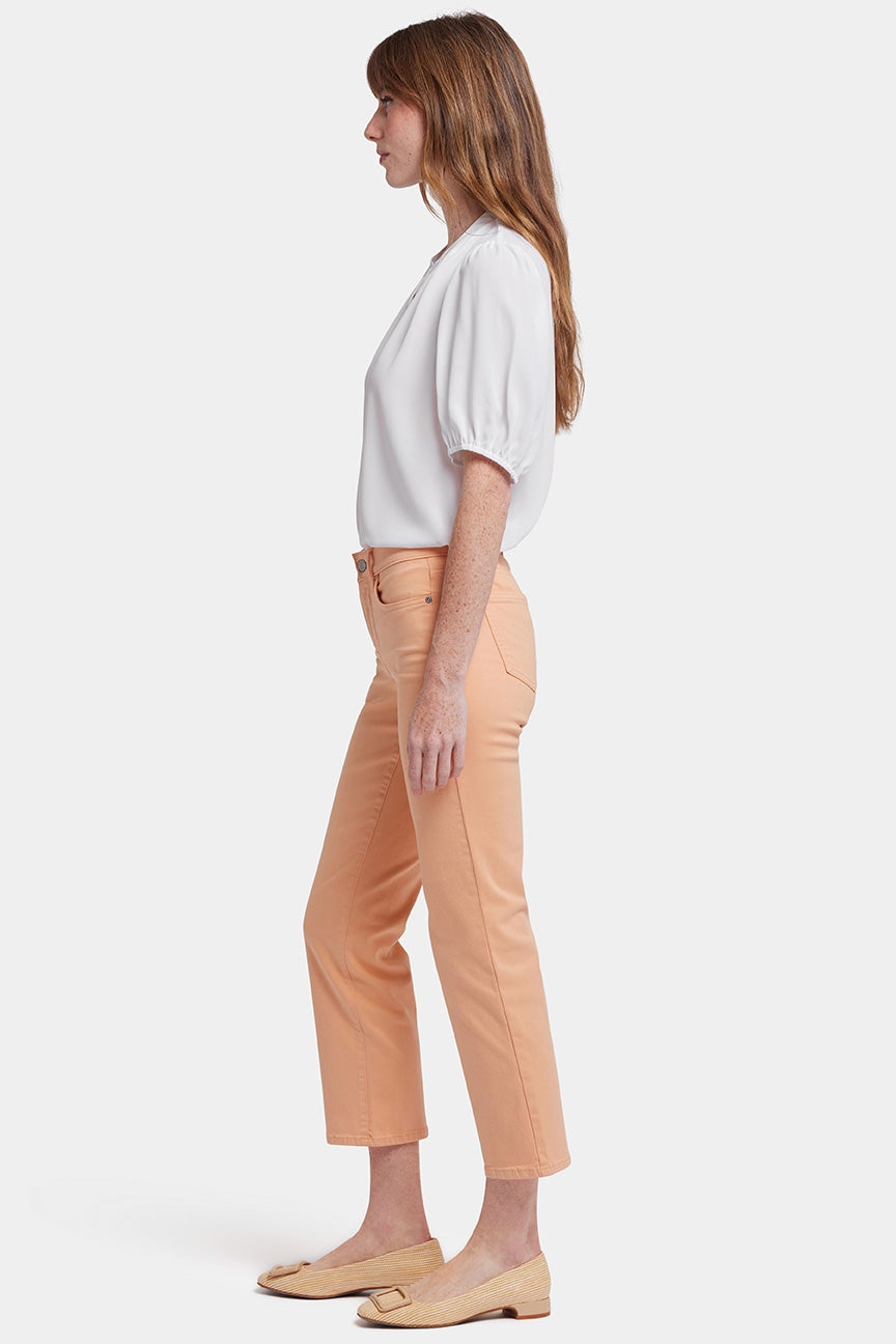 Marilyn Straight Ankle Jeans | Apricot Nectar | Denim | NYDJ