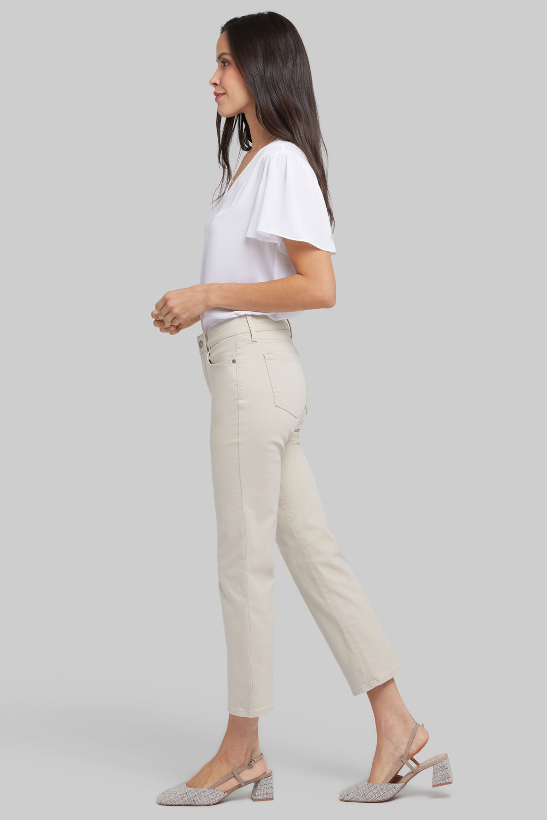 Marilyn Straight Ankle Jeans | Feather | Denim | NYDJ