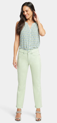 Marilyn Straight Ankle Jeans Mint Green Premium Denim | Beginning | Denim | NYDJ