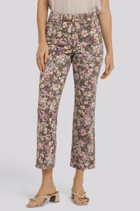 Marilyn Straight Ankle Jeans With High Rise | Earth Blooms | Denim | NYDJ