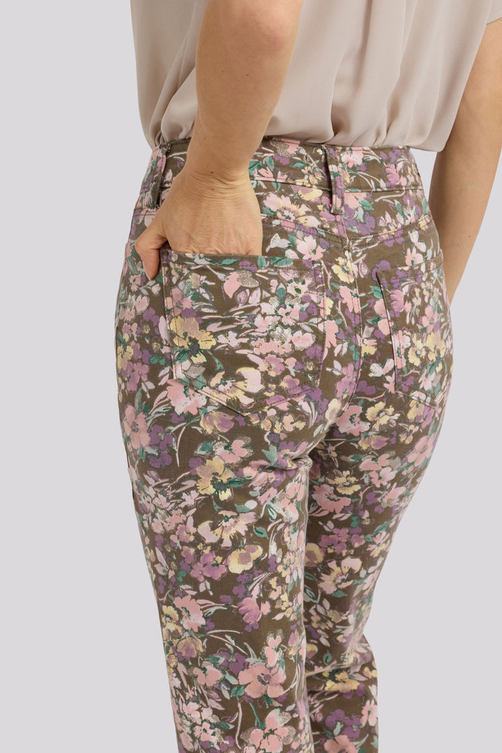 Marilyn Straight Ankle Jeans With High Rise | Earth Blooms | Denim | NYDJ