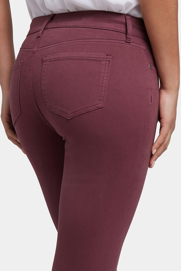 Marilyn Straight Jeans Red Coloured Denim | Dark Cherry | Pants | NYDJ